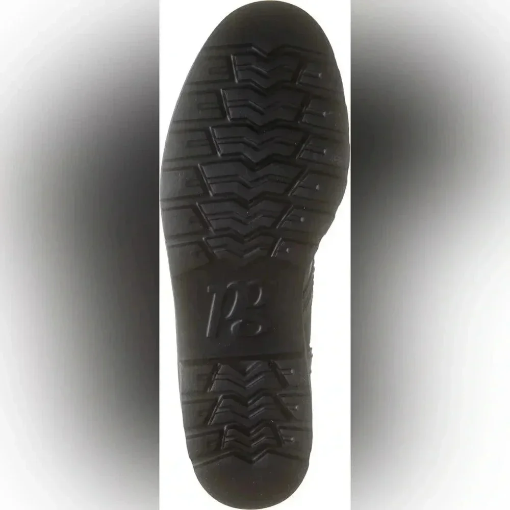 Paul Green nwt $390 Combat Boots Black on Black - Picture 6 of 6